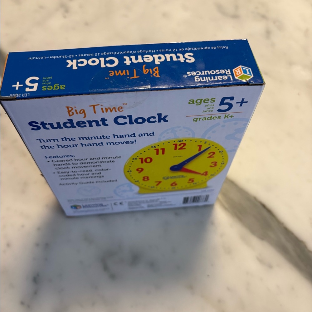 LEARNING RESOURCES Big Time Student Learning Clock - Picture 7 of 7
